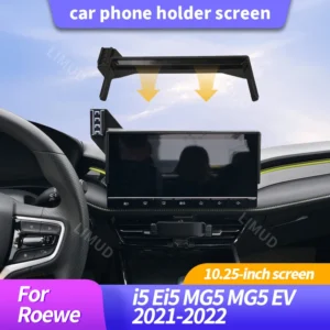 for roewe i5 ei5 mg5 mg5 ev 2021 2022 10.25 inch screen car phone holder screen fixed clip wireless charger phone mount car