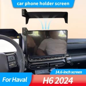 screen mount car phone holder for haval h6 2024 14.6 inch screen wireless charging stand fixed base car bracket accessories