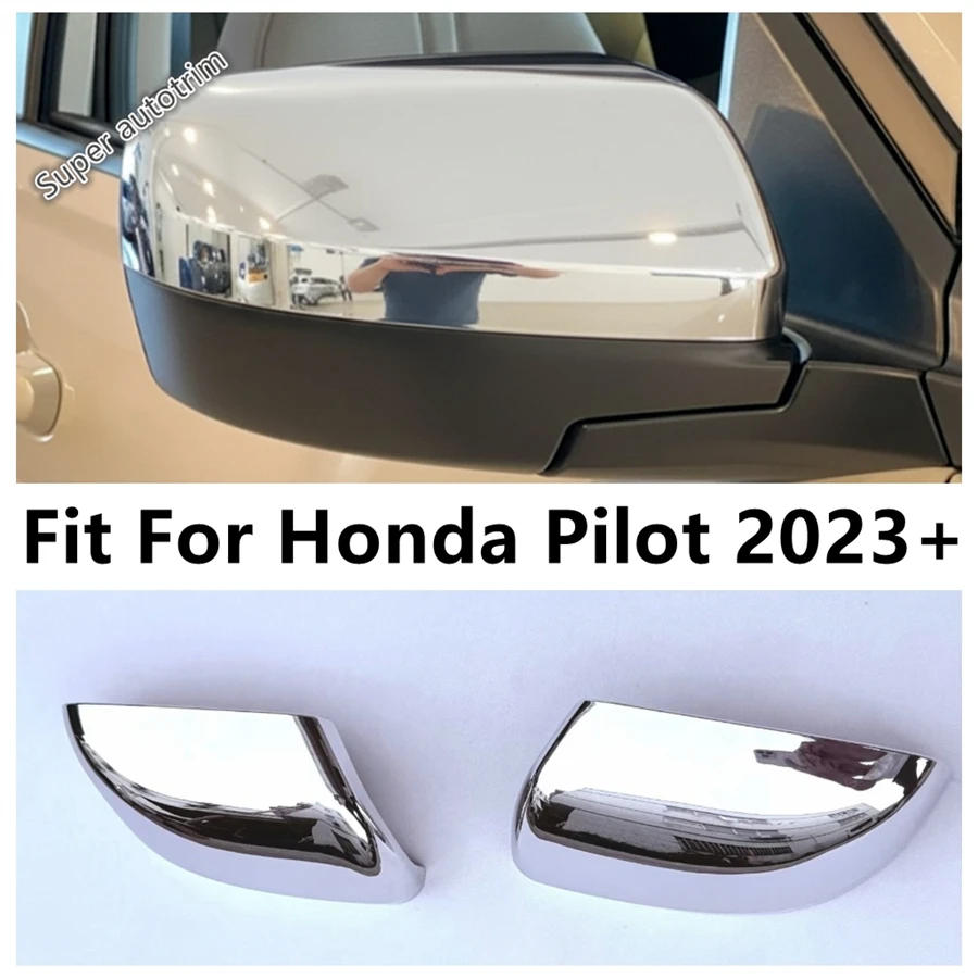 car rearview mirror cap case cover trim for honda pilot 2023 2024 2025 abs chrome / carbon fiber exterior accessories exterior car rearview mirror cap case cover trim for honda pilot 2023 2024 2025 abs chrome / carbon fiber exterior accessories exterior