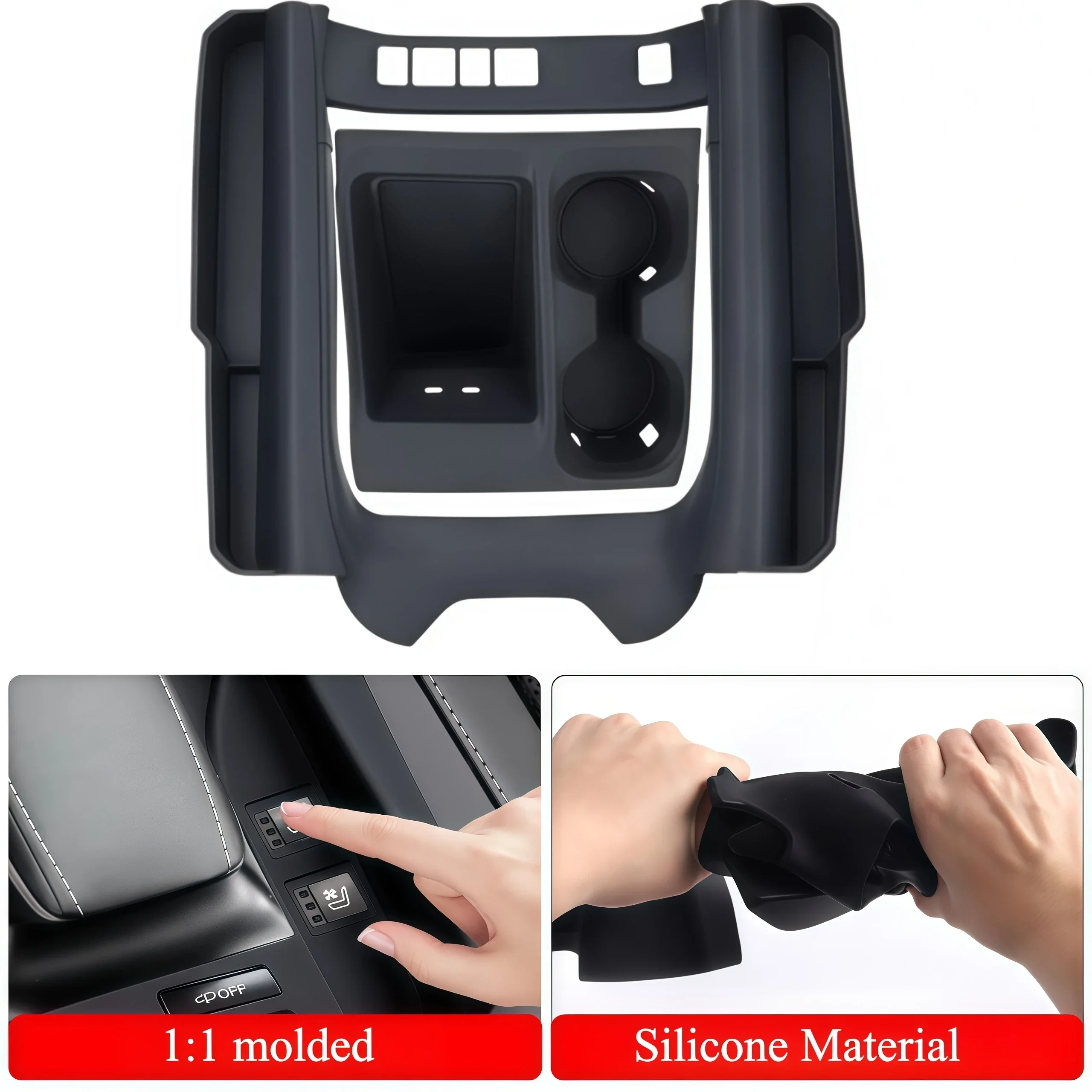 center console silicone storage box with cup holde for nissan patrol y63 interior , shift gear cover for y63 center console silicone storage box with cup holde for nissan patrol y63 interior , shift gear cover for y63