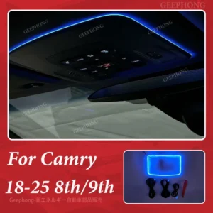 for toyota camry 2018 2024 8th/9thceiling reading ambient lamp led roof atmosphere lights interior accessories