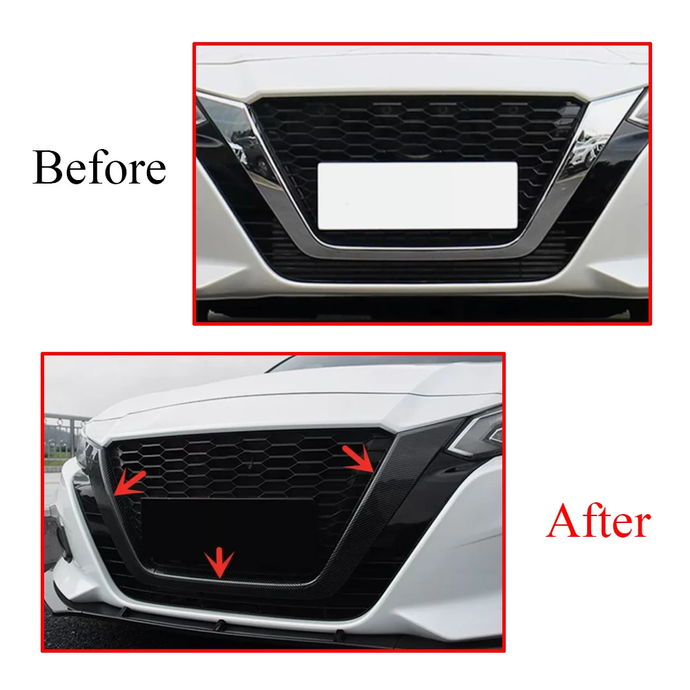 front grille trim molding outer decor frame strip sticker u center grid for nissan altima 2019 2020 2021 2022 2023 2024 front grille trim molding outer decor frame strip sticker u center grid for nissan altima 2019 2020 2021 2022 2023 2024