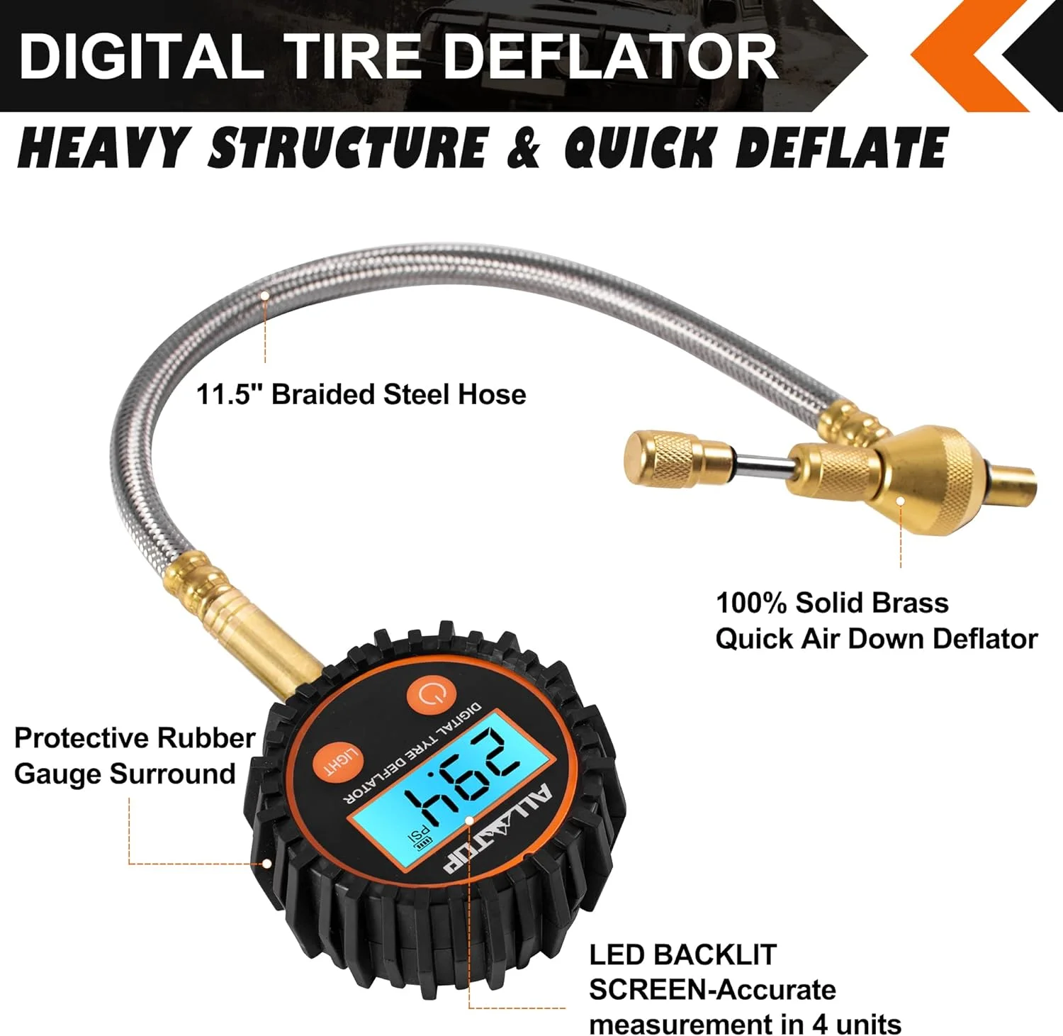 professional rapid air down 4x4 tire deflator kit pressure gauge 250 psi accurate & fast tire air down tools rapid tire deflator professional rapid air down 4x4 tire deflator kit pressure gauge 250 psi accurate & fast tire air down tools rapid tire deflator