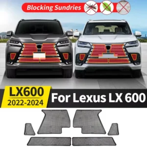 stainless steel front grille prevent mosquitoes from entering for lexus lx600 lx 600 2022 2024 upgrade exterior accessories