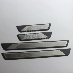 car styling stainless steel door sill scuff plate guard protector trim for honda civic 2022 2025 11th