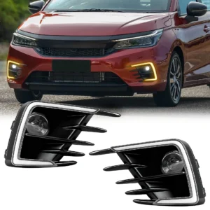 led fog lamp assembly turn signal light for honda city rs gn2 2020 2021 2022 drl daytime running light white fog lamp headlight