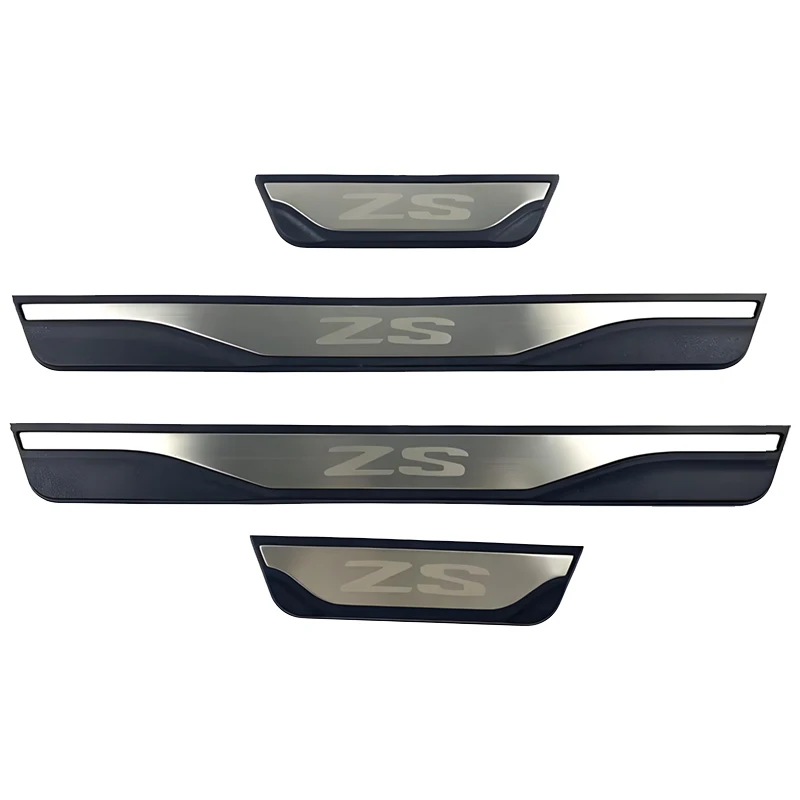 for mg zs 2023 2022 2021 2020 2019 2018 2017 stainless steel and abs scuff plate door sill car decoration cover for mg zs 2023 2022 2021 2020 2019 2018 2017 stainless steel and abs scuff plate door sill car decoration cover