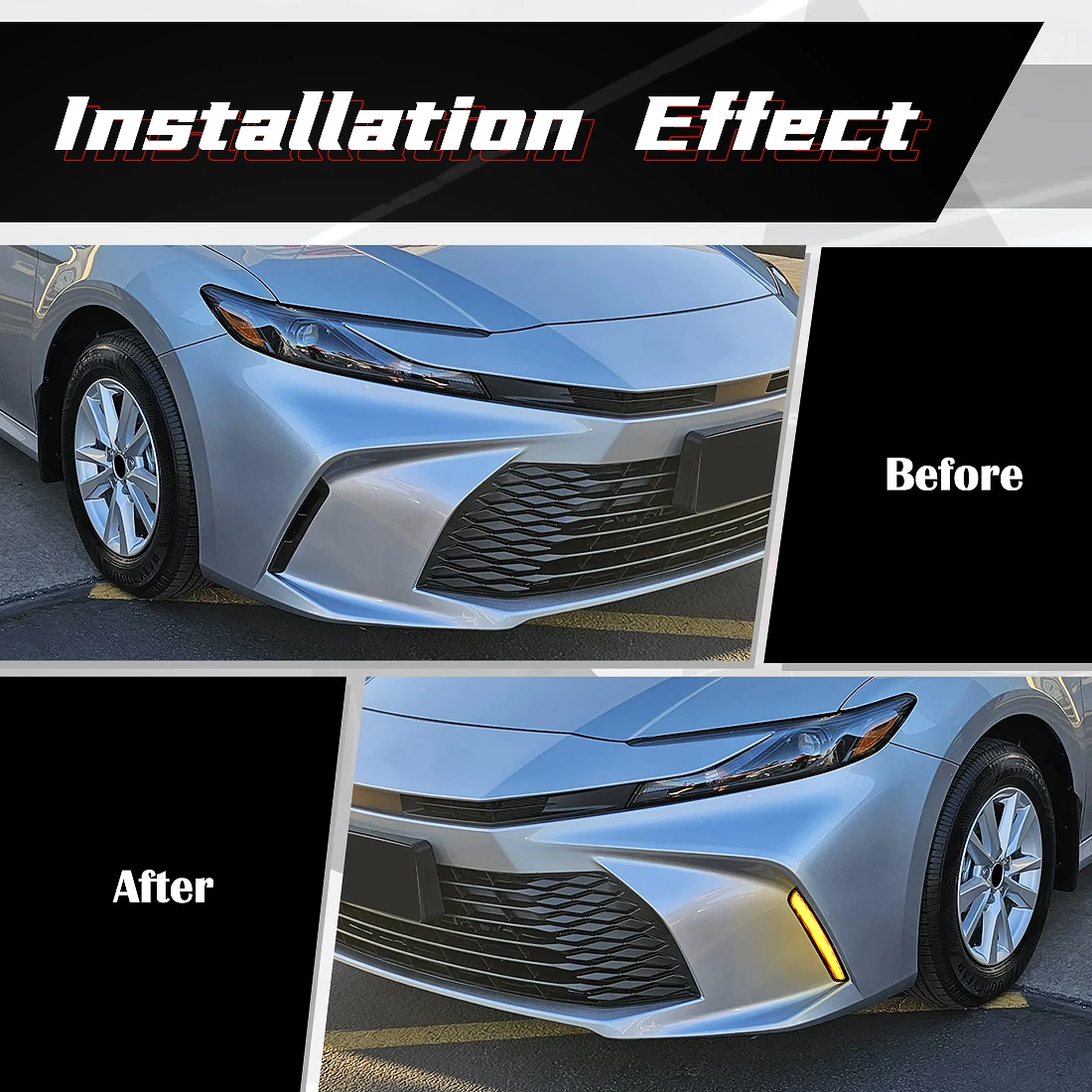 for toyota camry 2024 2025 9 generation led daytime running lights drl turn signal lamp white yellow front bumper daylights 12v for toyota camry 2024 2025 9 generation led daytime running lights drl turn signal lamp white yellow front bumper daylights 12v