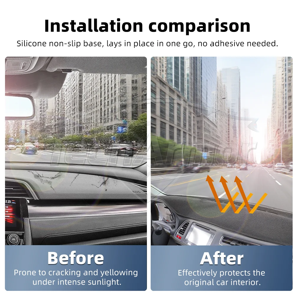 car dashboard cover pad for honda civic 10th 16 20 sunshade protector anti uv dash mats non slip pads auto interior car dashboard cover pad for honda civic 10th 16 20 sunshade protector anti uv dash mats non slip pads auto interior