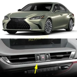 for 2019 2020 2021 lexus es300h es350 carbon fiber car interior center console middle air vent cover trim accessories