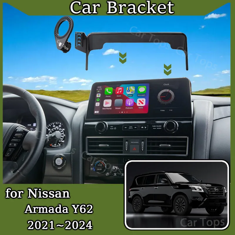 car mount for nissan armada y62 2021~2024 new magnetic magsafe screen mobile phone holder bracket gravity stand auto accessories car mount for nissan armada y62 2021~2024 new magnetic magsafe screen mobile phone holder bracket gravity stand auto accessories