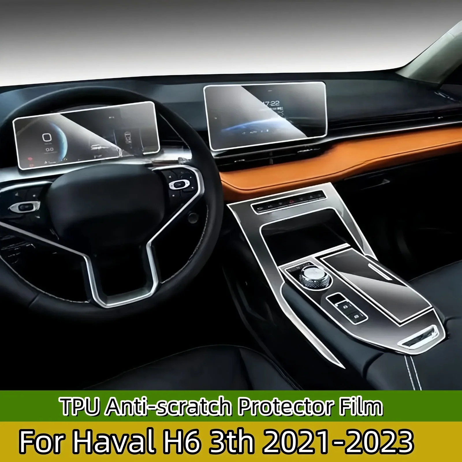 for haval h6 3th 2021 2023 car door center pillar center console media dashboard navigation tpu anti scratch protector film for haval h6 3th 2021 2023 car door center pillar center console media dashboard navigation tpu anti scratch protector film