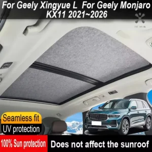 for geely xingyue l monjaro 2021~2026 25 anti uv electrostatic adsorption sky curtain sunshade car sunroof insulation roof visor