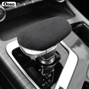 interior overlay protective gear stick shifter knob hardshell cover for geely tugella, preface, emgrand gt 2020 2021+