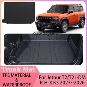 for jetour t2/t2 i dm ich x k3 2023~2026 2024 2025 car tpe waterproof trunk mat trunk cover anti scratch interior accessories