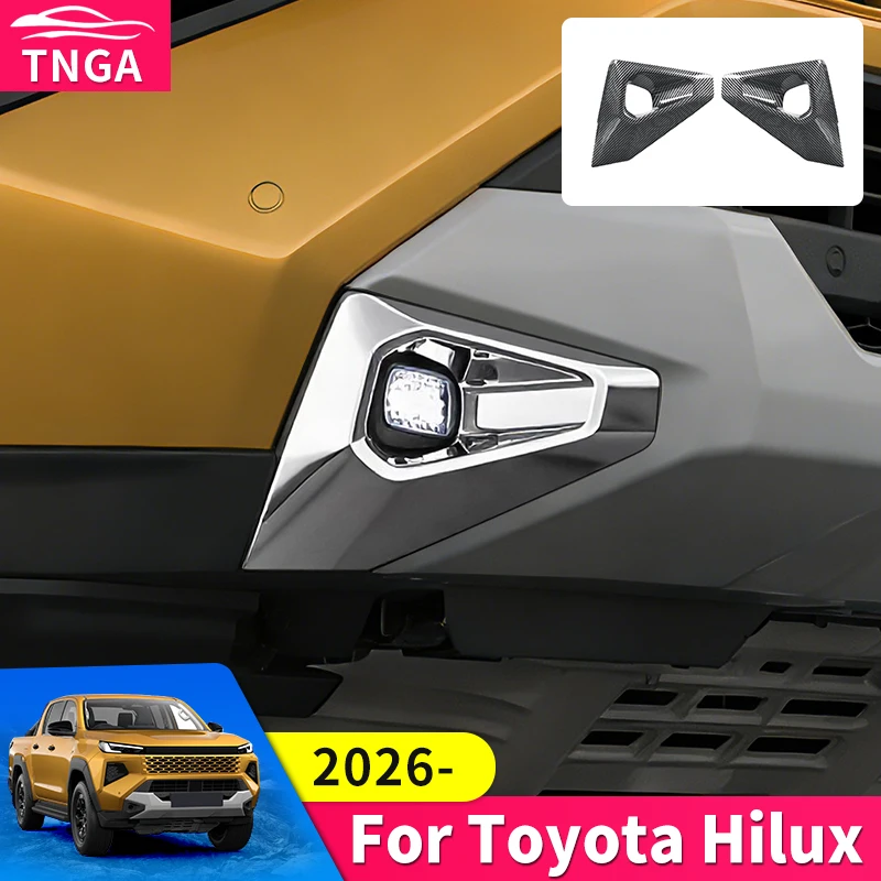 for toyota hilux 2026 pickup front fog lamp cover protective anti scratch durable abs car accessories automotive exterior parts for toyota hilux 2026 pickup front fog lamp cover protective anti scratch durable abs car accessories automotive exterior parts
