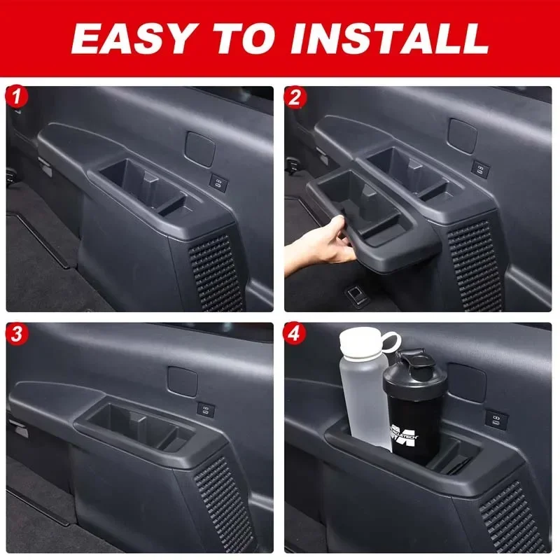 for 2024+ toyota land cruiser prado 250 lc250 2024+ black car center console storage water cup cover car interior for 2024+ toyota land cruiser prado 250 lc250 2024+ black car center console storage water cup cover car interior