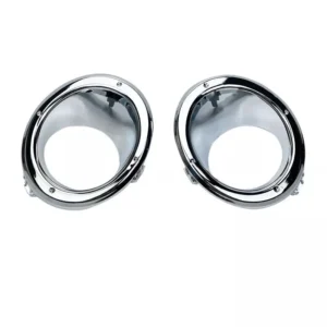 chrome trim cover bezel grille frame for front fog light bumper lamp for nissan patrol y61 2005 2006 2007 2008 2009