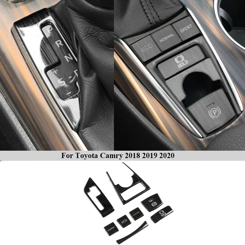 for toyota camry 70 xv70 2018 2019 2020 drawing titanium black interior stainless steel decoration cover trim for toyota camry 70 xv70 2018 2019 2020 drawing titanium black interior stainless steel decoration cover trim