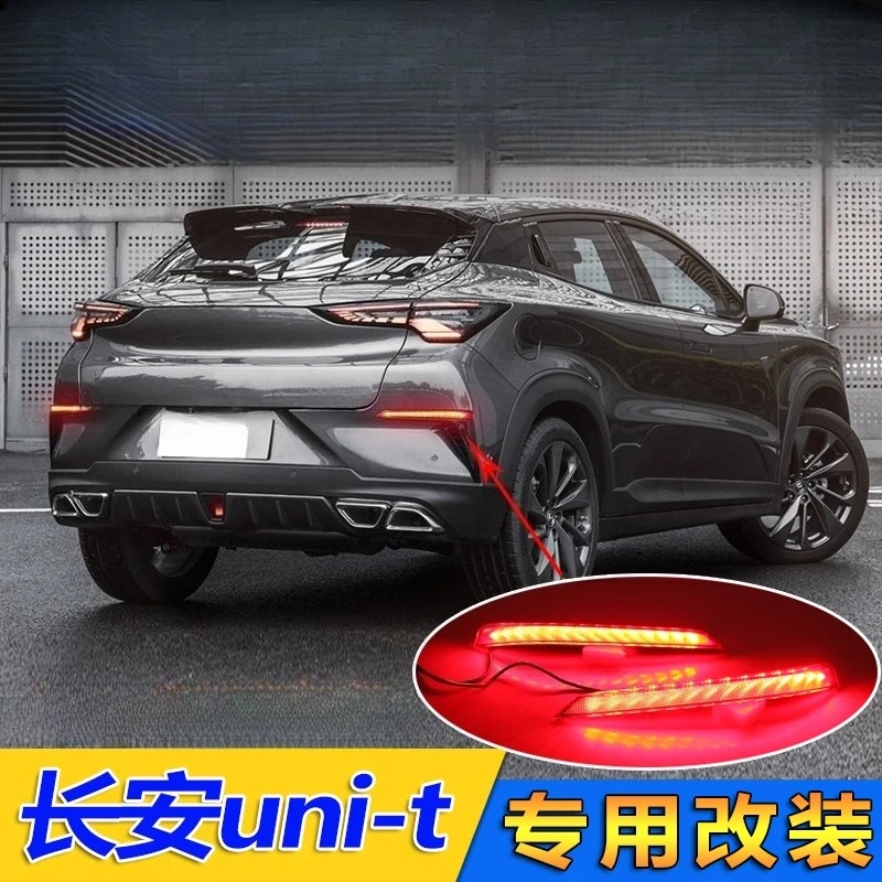 for changan unit uni t 2021 2023 car led rear bumper reflector light fog lamp modified dymanic turn signal driving brake light for changan unit uni t 2021 2023 car led rear bumper reflector light fog lamp modified dymanic turn signal driving brake light