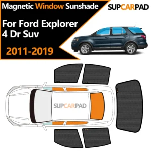custom car window sunshade for ford explorer 4 dr suv 2011 2019 magnetic curtain mesh front windshield frame curtain