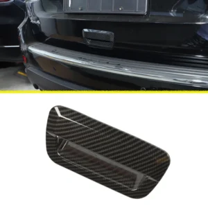 rear tailgate handle decoration cover trim carbon fiber look car accessories for dodge durango for jeep grand cherokee 2014 2020