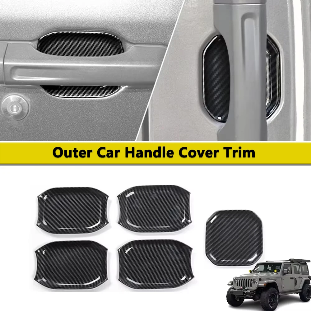 outer door handle bowl cover trim for jeep wrangler jl 4xe gladiator jt 2018 2024 2/4door carbon fibre exterior part accessories outer door handle bowl cover trim for jeep wrangler jl 4xe gladiator jt 2018 2024 2/4door carbon fibre exterior part accessories
