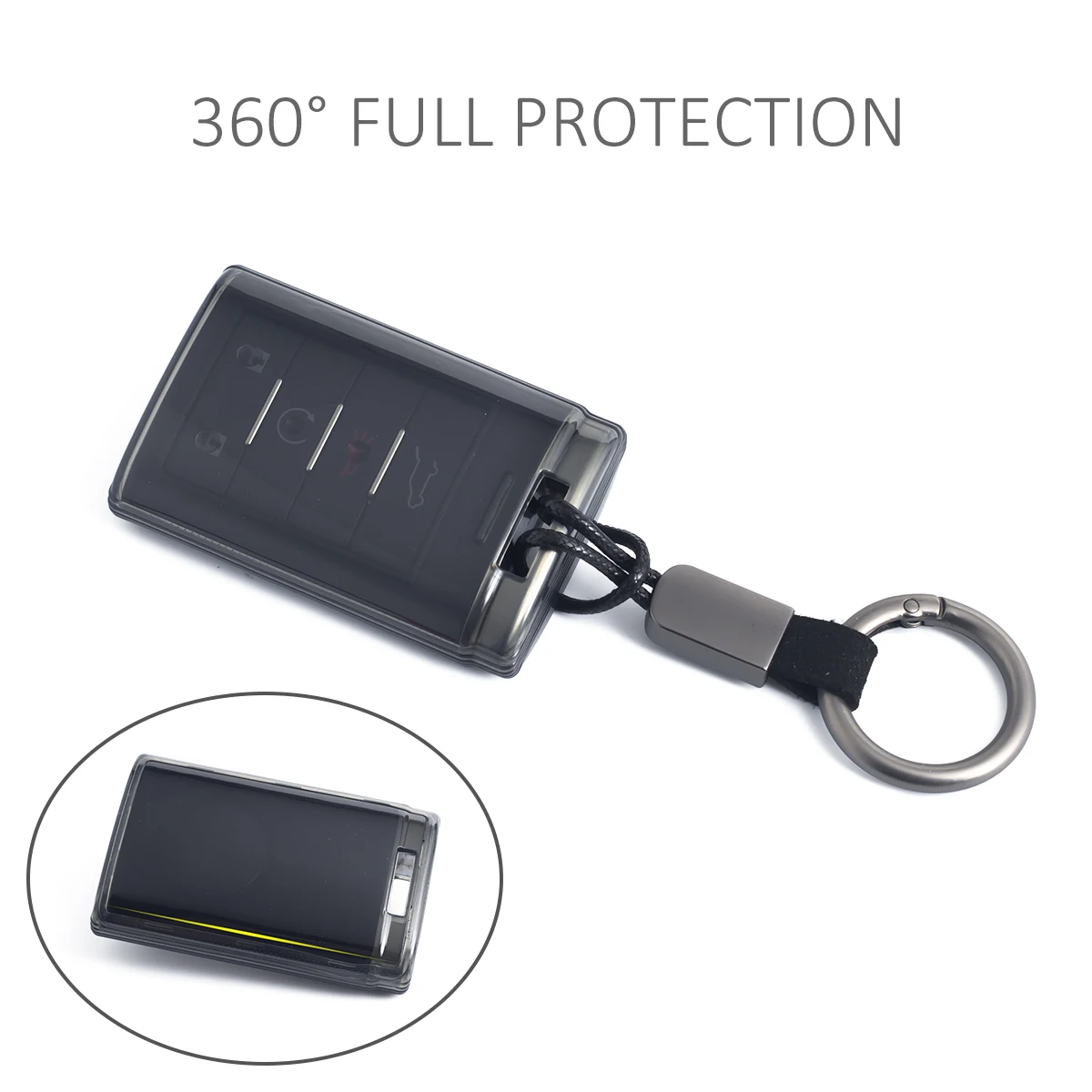 slim car key fob case cover keychain for cadillac escalade cts srx xts ats dts sts chevrolet corvette black transparent slim car key fob case cover keychain for cadillac escalade cts srx xts ats dts sts chevrolet corvette black transparent