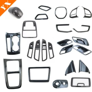 car full set carbon trim interior moulding window lift center console panel inner handle for mg 5 accessories 2019 2023
