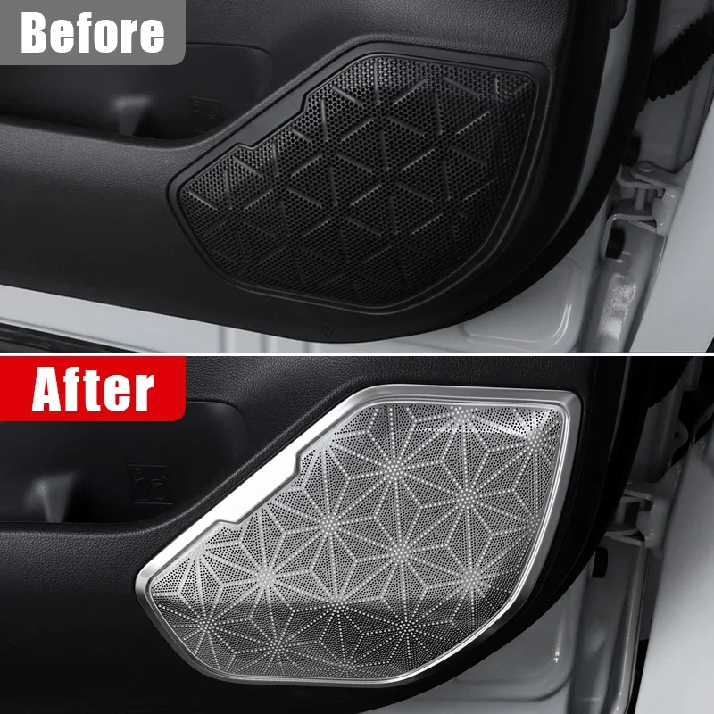 for toyota rav4 xa50 2019 2021 2022 2023 2024 hybrid stainless car audio trim cover door speaker stereo sound frame stickers for toyota rav4 xa50 2019 2021 2022 2023 2024 hybrid stainless car audio trim cover door speaker stereo sound frame stickers