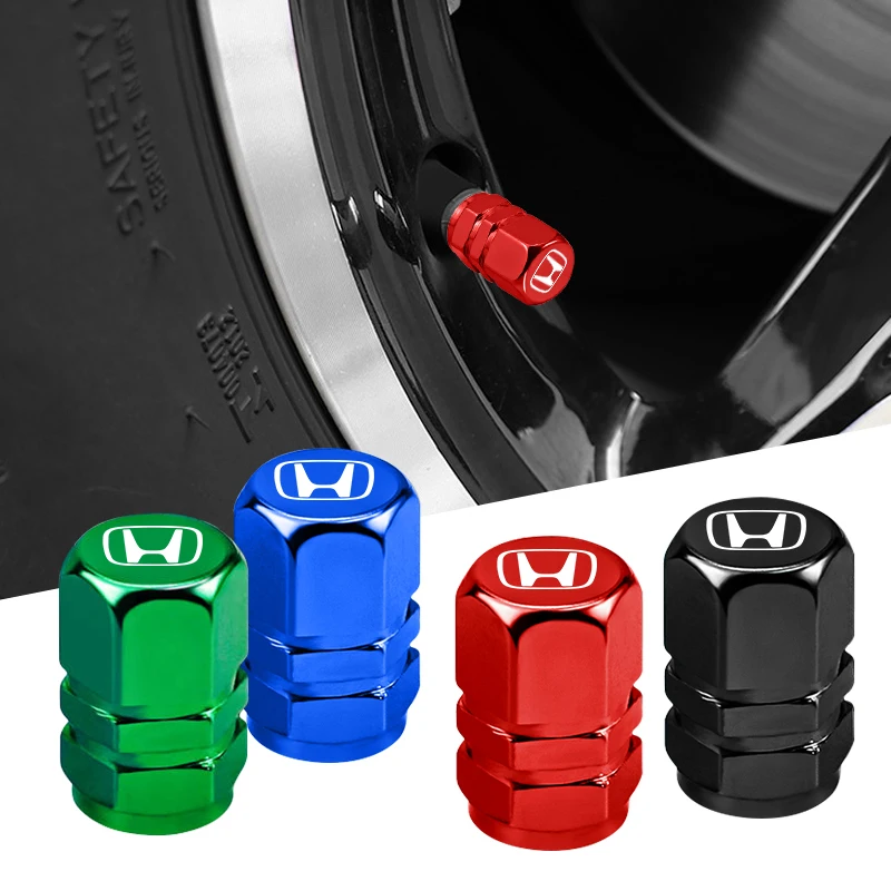 4pcs/set car wheel tire valve caps tyre stem covers for honda civci fit crv accord jazz hrv dio stepwgn prelude 4pcs/set car wheel tire valve caps tyre stem covers for honda civci fit crv accord jazz hrv dio stepwgn prelude