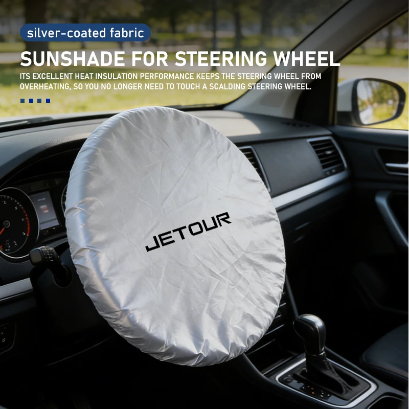 for jetour summer car steering wheel anti heat sun shade cover x70 x70sm x90 x95 dashing i dm t2 t3 traveler c dm for jetour summer car steering wheel anti heat sun shade cover x70 x70sm x90 x95 dashing i dm t2 t3 traveler c dm