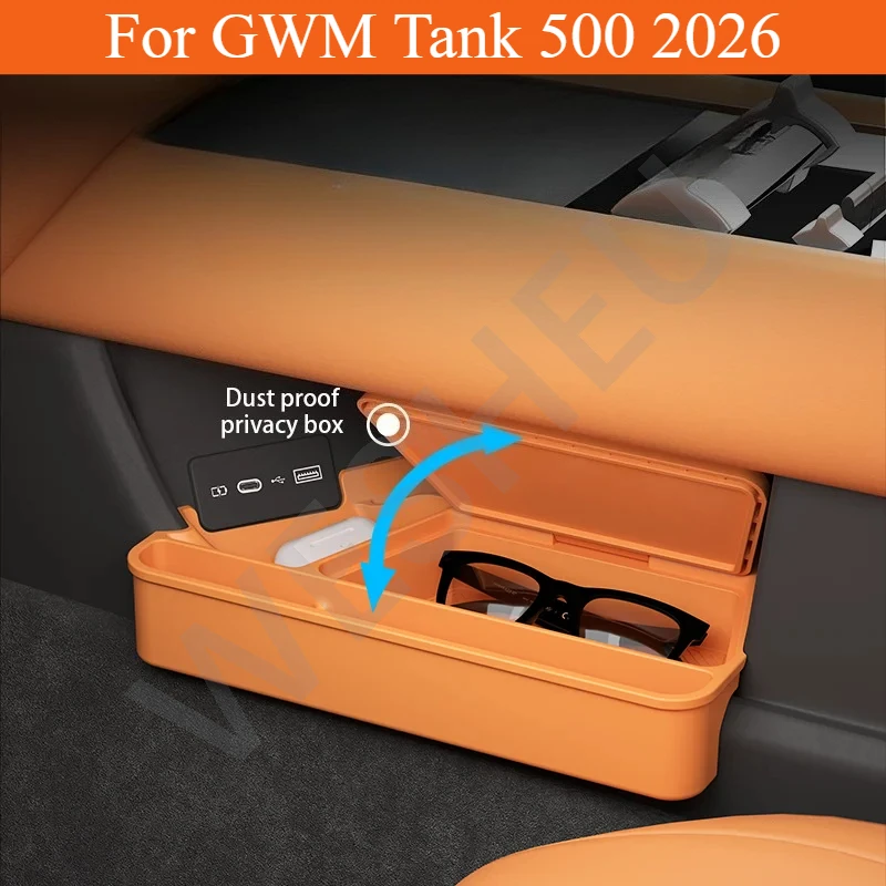 for gwm tank 500 2026 center console lower layer silicone storage box car interior organizer tray decorative accessories for gwm tank 500 2026 center console lower layer silicone storage box car interior organizer tray decorative accessories