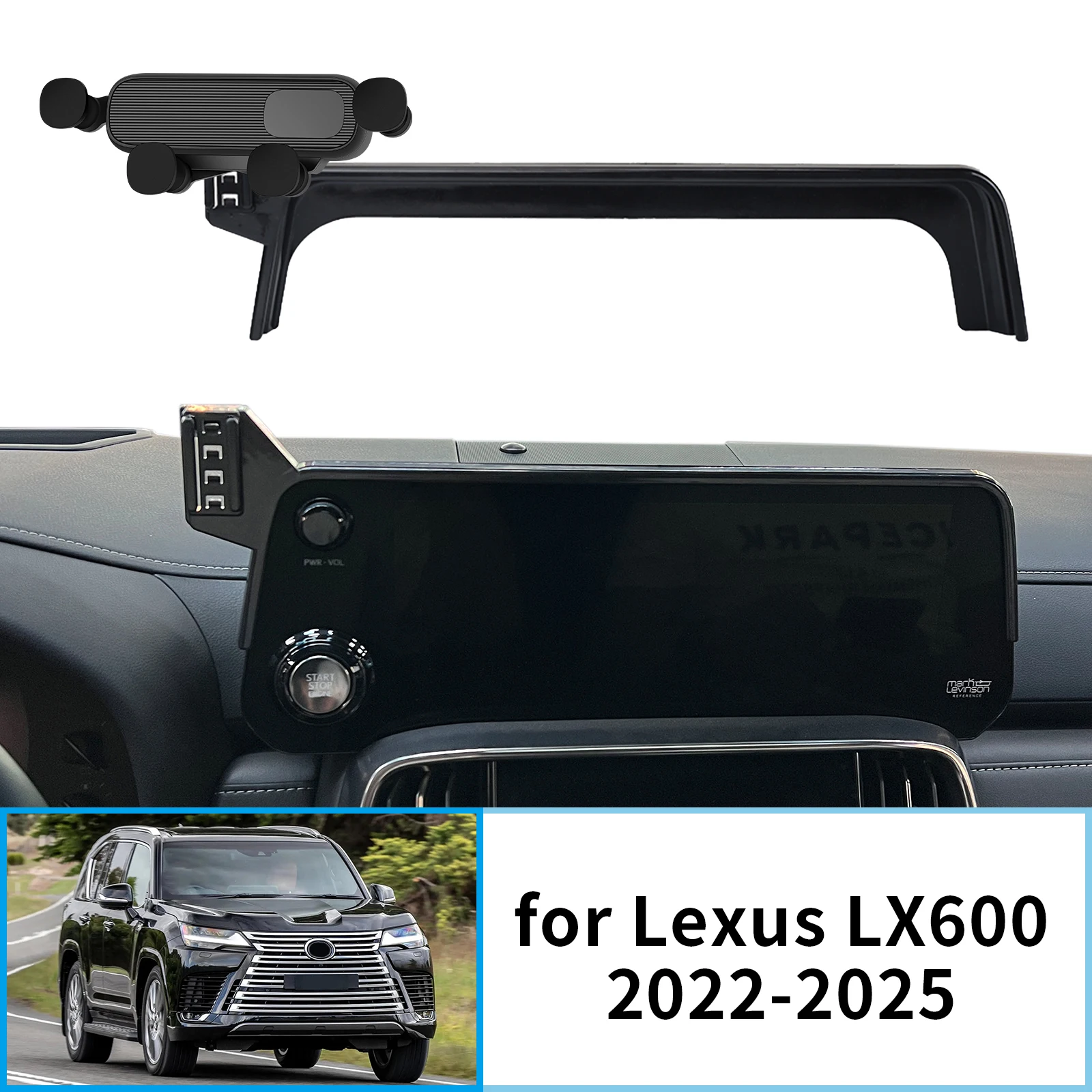car mobile phone holder for lexus lx600 2022~2025 gps bracket navigation stand auto accessories car mobile phone holder for lexus lx600 2022~2025 gps bracket navigation stand auto accessories
