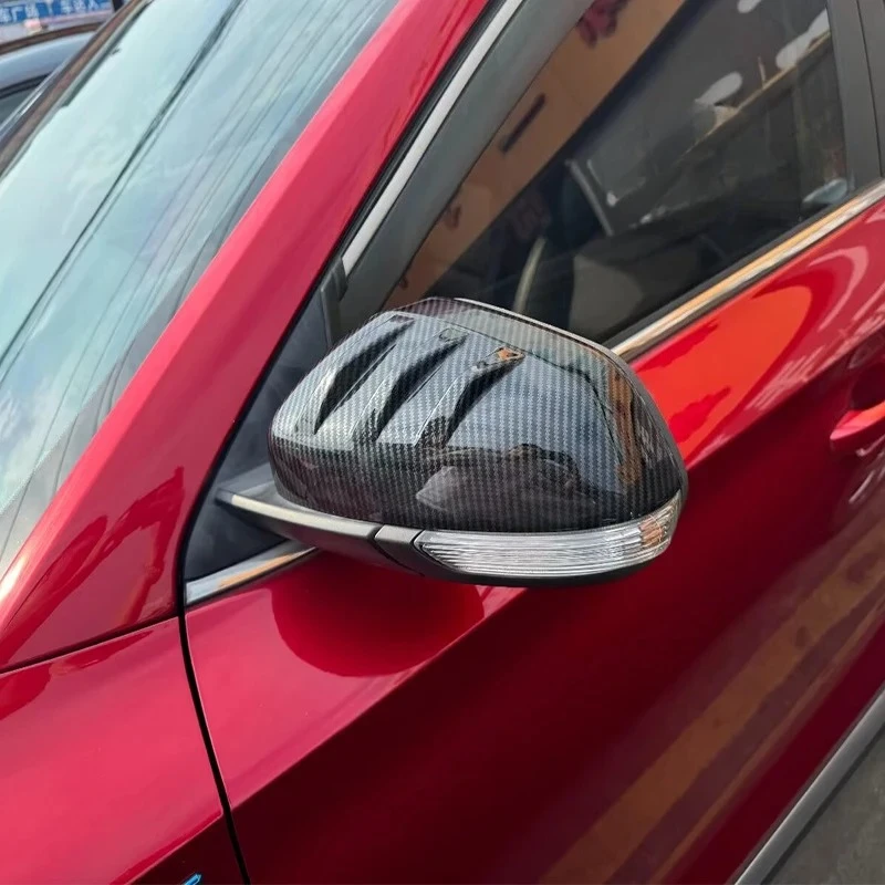 for mg zs 2017 2023 2024 abs carbon fiber side wing rear view rearview mirror cap cover trim case exterior for mg zs 2017 2023 2024 abs carbon fiber side wing rear view rearview mirror cap cover trim case exterior