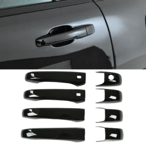 car exterior door handle cover glossy black replacement for jeep grand cherokee wk2 wl 2011‑2022