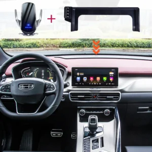 car phone holder for geely coolray 2021 2022 2023 2024 10.25 inch screen fixed base wireless charging stand mobile phone mounts