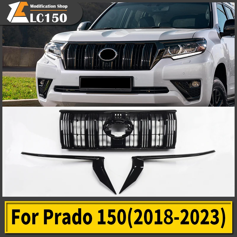 for toyota land cruiser prado 150 grille modification lc150 2018 2023 grille highlight strip front face decoration accessories for toyota land cruiser prado 150 grille modification lc150 2018 2023 grille highlight strip front face decoration accessories