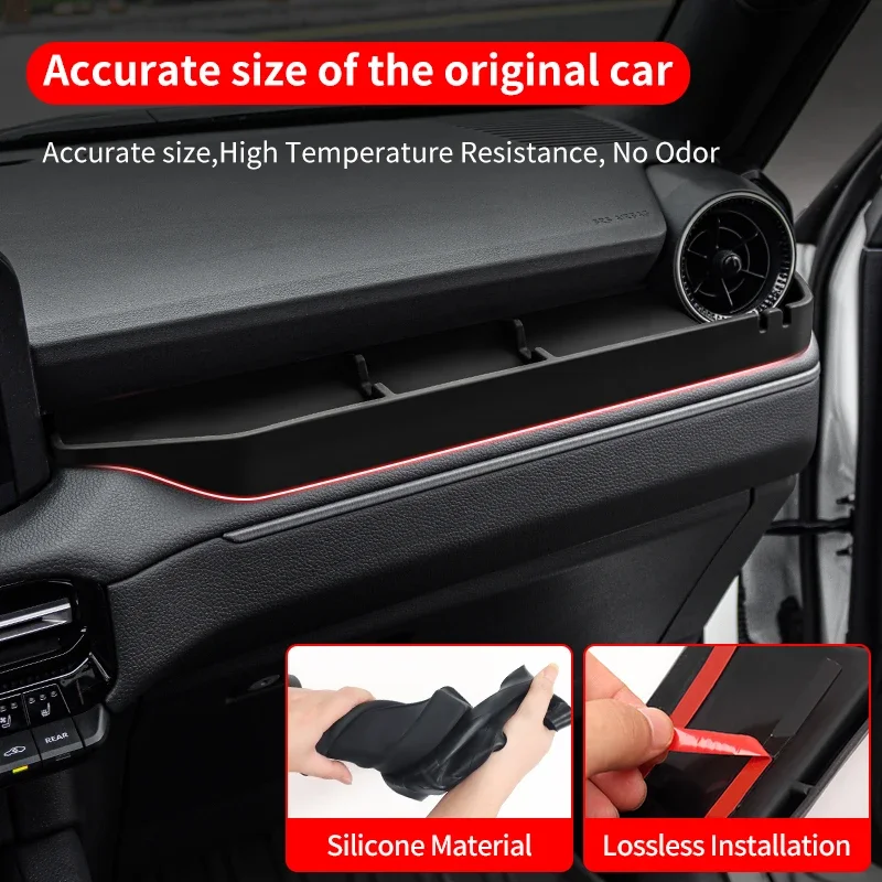for toyota land cruiser prado 2024 2025 lc250 1st edition 1958 j250 silicone storage box & dashboard organizer mat, car interior for toyota land cruiser prado 2024 2025 lc250 1st edition 1958 j250 silicone storage box & dashboard organizer mat, car interior