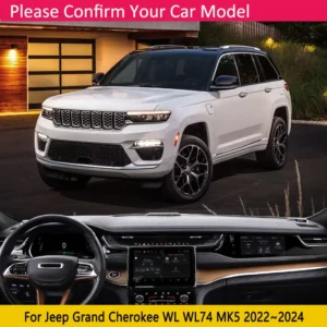 for jeep grand cherokee wl wl74 mk2022~2024 auto trim part car dashboard cover pad liner anti slip mat sunshade protective pad