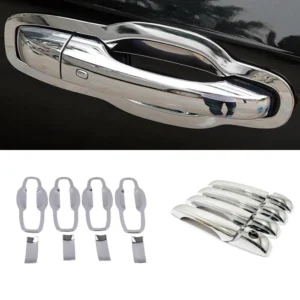 for jeep grand cherokee wk2 2014 2017 car door protector handle bowl cover trims abs chrome styling external accessories 8pcs