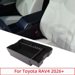 for toyota rav4 2026+ abs black car armrest box hidden storage tray interior modification car console storage box accessories