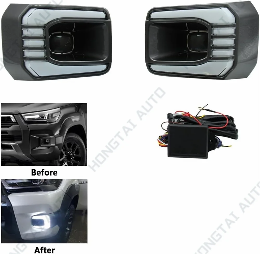daytime running light drl streamer turn signals for toyota hilux rocco 2020 2021 2022 2023 led white front bumper scanning drl daytime running light drl streamer turn signals for toyota hilux rocco 2020 2021 2022 2023 led white front bumper scanning drl