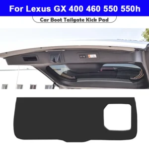 for lexus gx gx400 gx460 gx550 gx550h 2013 2025 boot tailgate kick pad leather anti kick anti dirty trunk door mat protection