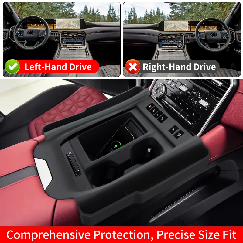 for nissan 2020 2024 2025 2026 patrol y62 y63 center console silicone cover anti scratch protective case for cup holder armrest for nissan 2020 2024 2025 2026 patrol y62 y63 center console silicone cover anti scratch protective case for cup holder armrest
