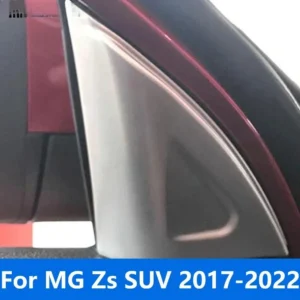 for mg zs suv 2017 2021 2022, carbon fiber car accessories front window interior a pillar triangle speaker cover trim