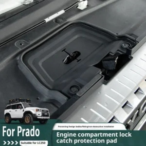protect shell for toyota land cruiser 250 prado lc250 20242025 engine hood lock cover trim latch bolt dust proof gap protection