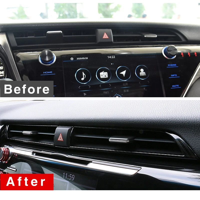 for toyota camry 70 xv70 2018 2019 2020 abs car central control air conditioning vent outlet trim cover interior for toyota camry 70 xv70 2018 2019 2020 abs car central control air conditioning vent outlet trim cover interior