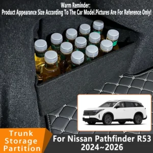 auto accessories for nissan pathfinder r53 2024~2026 2025 24 car organizer trunk side partition trunk interior storage box parts