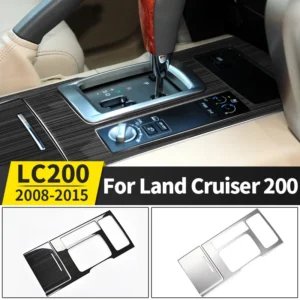 for 2008 2015 toyota land cruiser 200 transmission panel protection modification accessories lc200 central control decoration